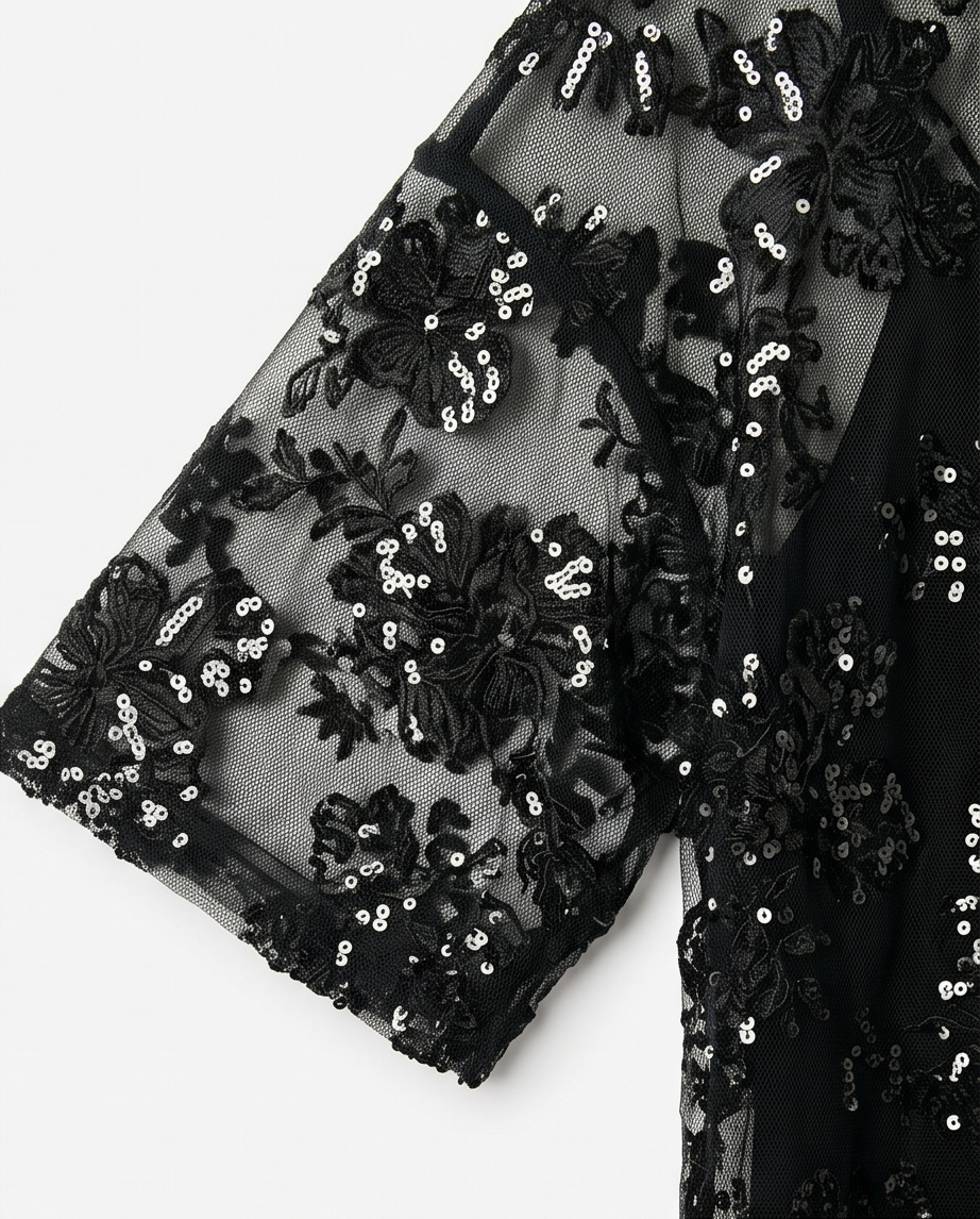 Alya Floral Sequin Top